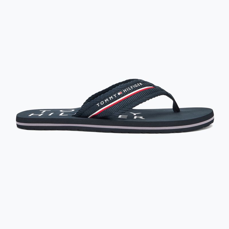 Papuci pentru bărbați Tommy Hilfiger Web Beach Sandal desert sky 2