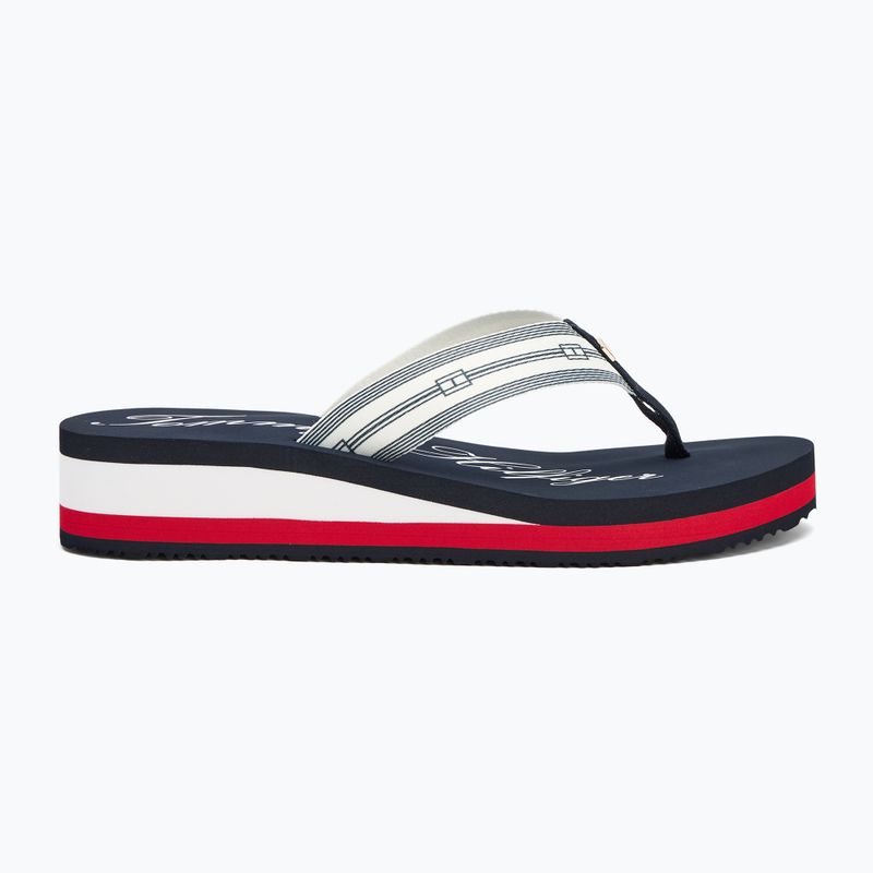 Papuci pentru femei  Tommy Hilfiger Im Th Signature Beach Sandal rwb 2