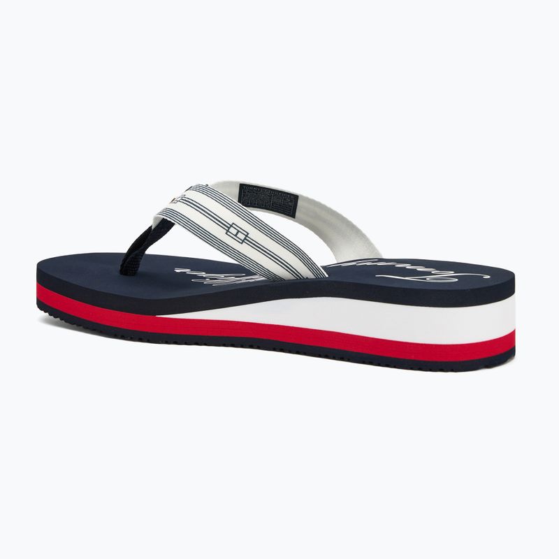 Papuci pentru femei  Tommy Hilfiger Im Th Signature Beach Sandal rwb 3