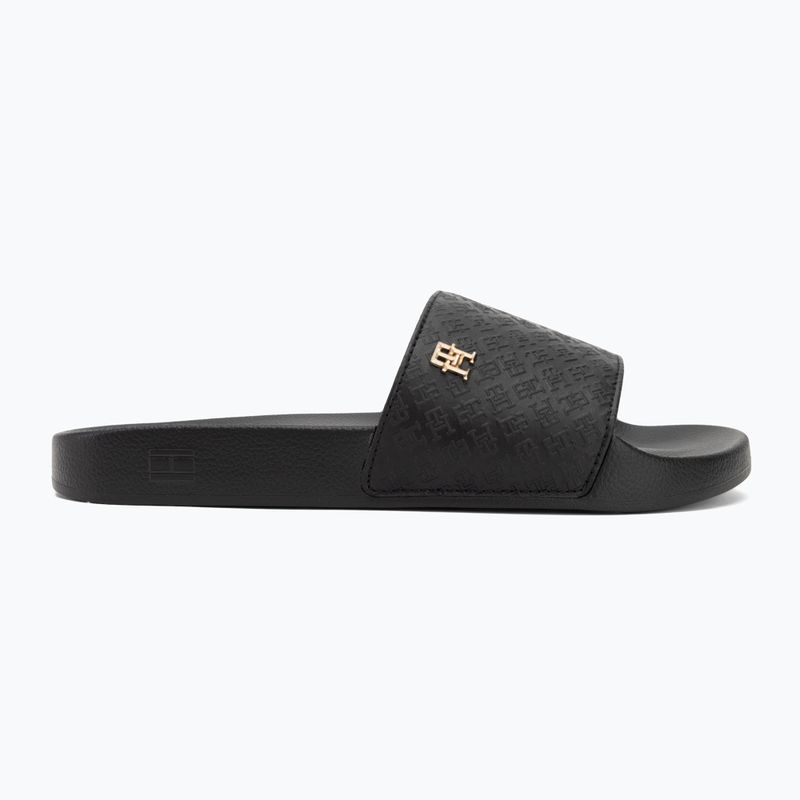 Papuci pentru femei Tommy Hilfiger Monogram Poolside black 2