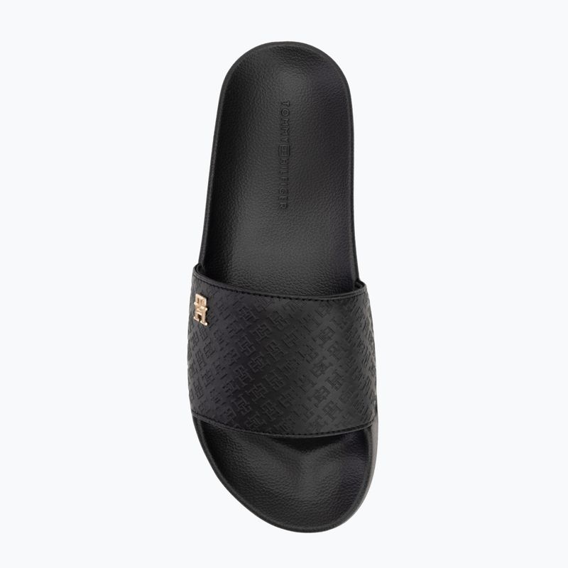 Papuci pentru femei Tommy Hilfiger Monogram Poolside black 5