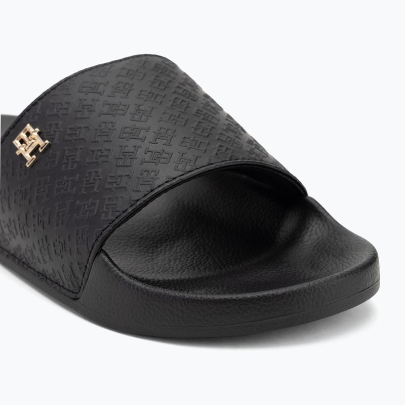 Papuci pentru femei Tommy Hilfiger Monogram Poolside black 7