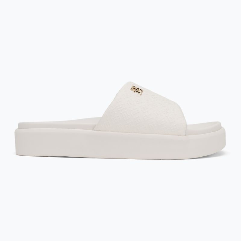 Papuci pentru femei Tommy Hilfiger Platform Monogram Poolslide ancient white 2