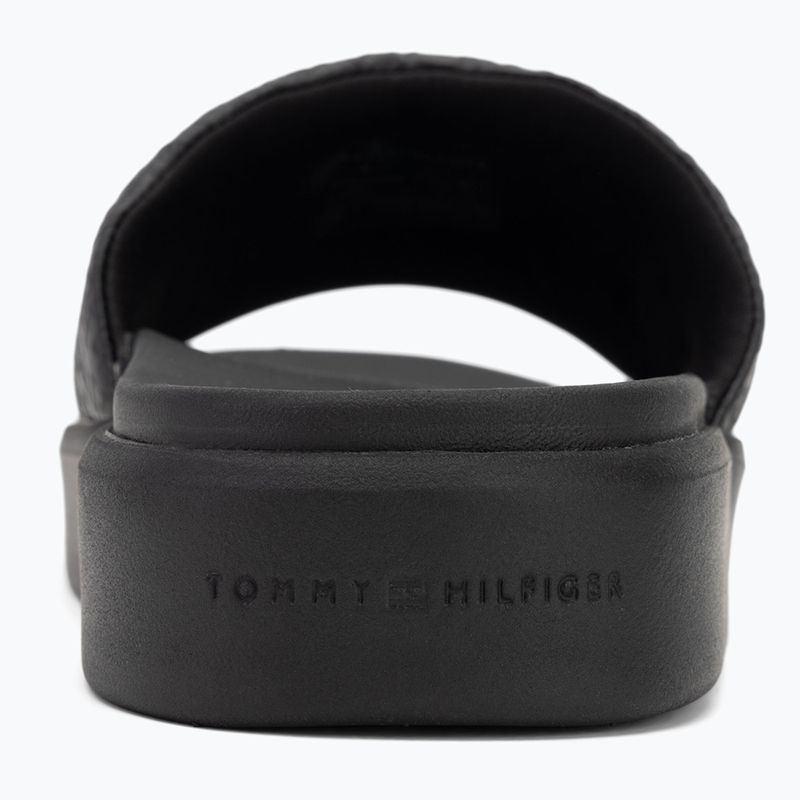Papuci pentru femei Tommy Hilfiger Platform Monogram Poolslide black 6