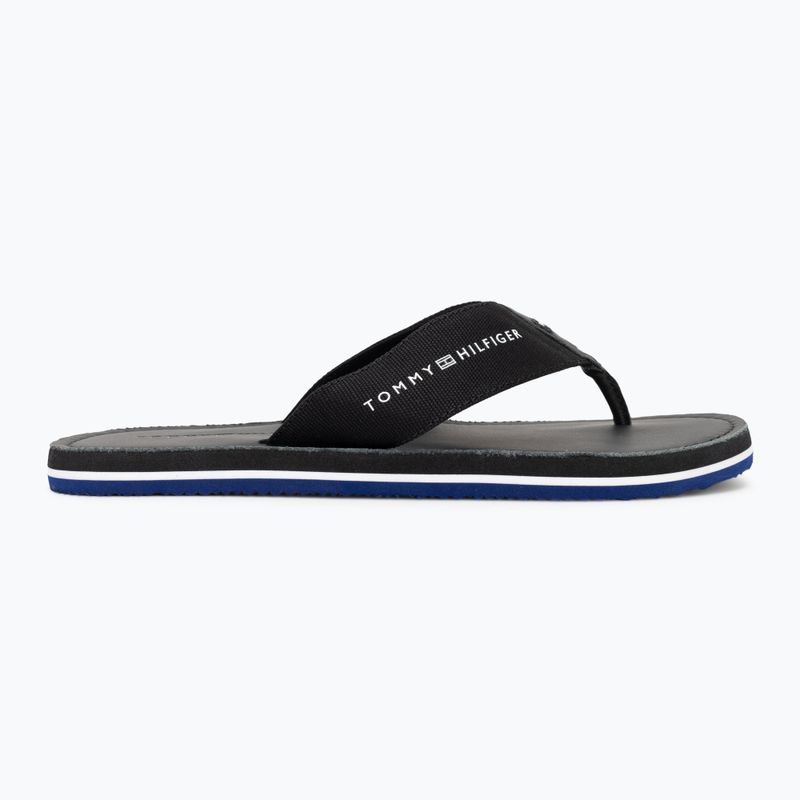 Papuci pentru bărbați Tommy Hilfiger Leather Beach Sandal black 2