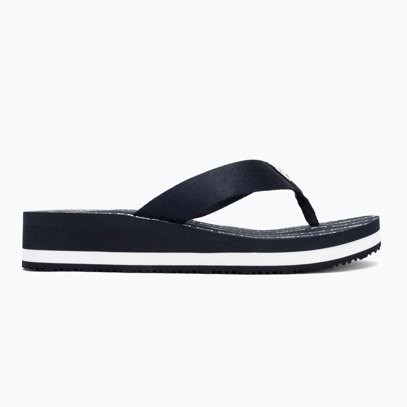 Papuci pentru femei Tommy Hilfiger Im Th Chainprint Midwedge Sandal space blue 2