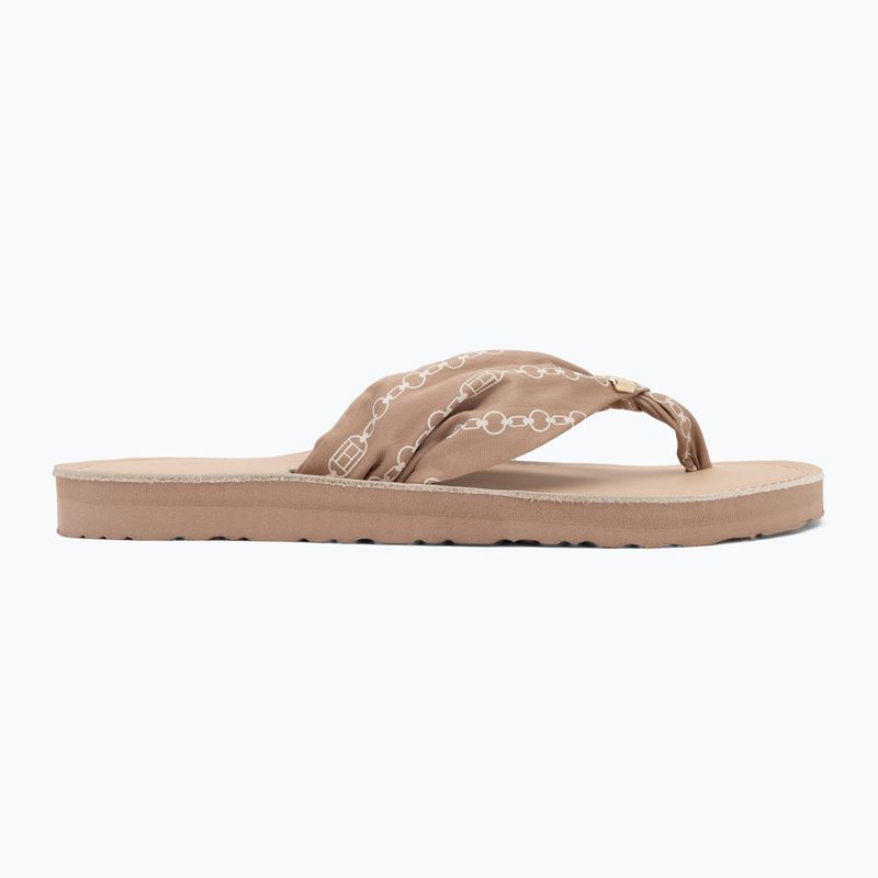 Papuci pentru femei Tommy Hilfiger Chain Print Elevated Sandal claystone 2