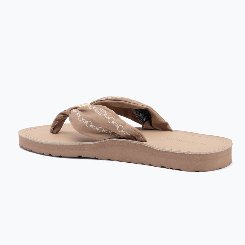 Papuci pentru femei Tommy Hilfiger Chain Print Elevated Sandal claystone 3