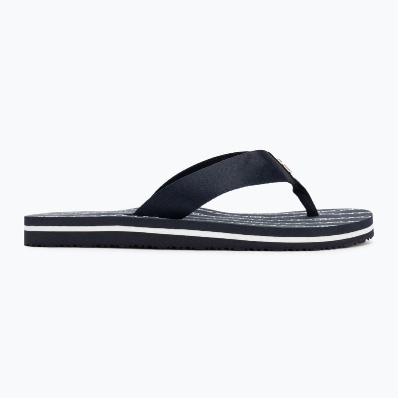 Papuci pentru femei Tommy Hilfiger Chain Print Beach Sandal space blue 2