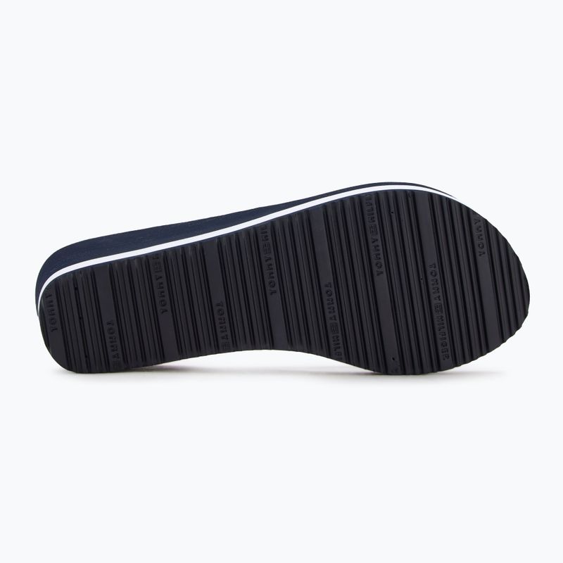 Papuci pentru femei Tommy Hilfiger Corporate Wedge Beach Sandal space blue 4