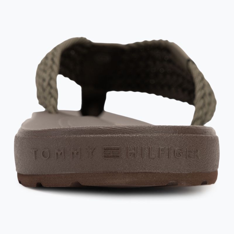 Papuci pentru bărbați Tommy Hilfiger Molded Web Beach Sandal army green 6