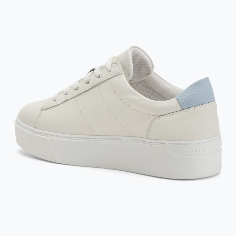 Încălțăminte pentru femei Tommy Hilfiger Platform Court ecru/breezy blue 3