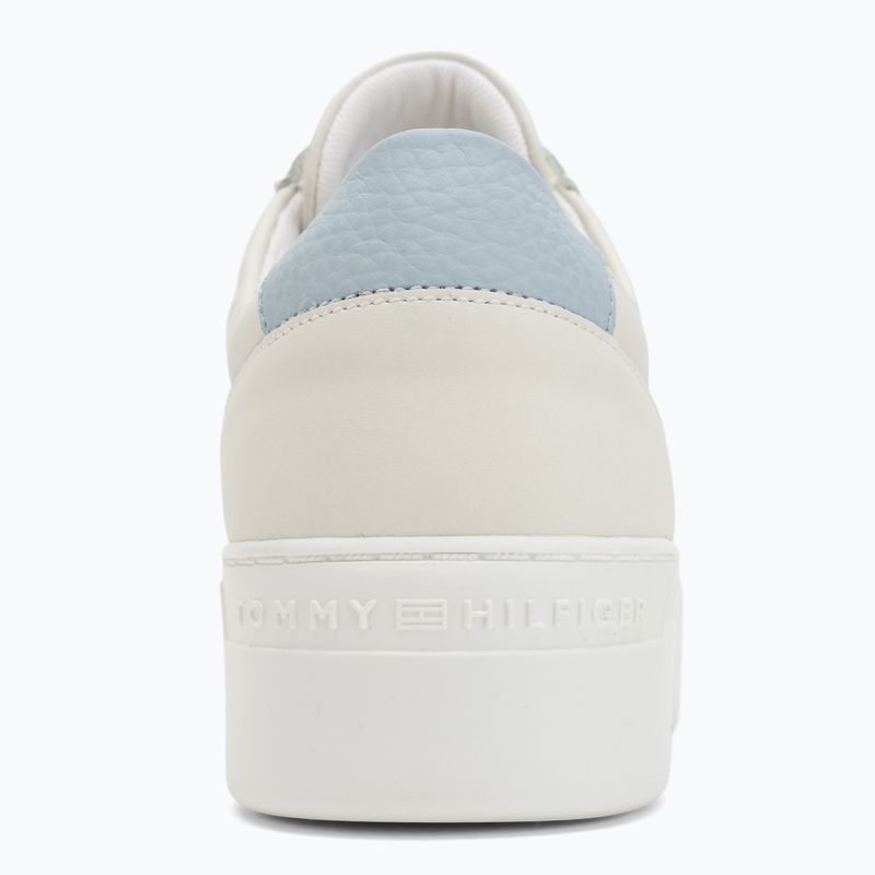 Încălțăminte pentru femei Tommy Hilfiger Platform Court ecru/breezy blue 6