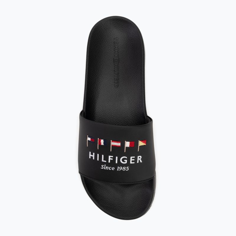 Papuci pentru bărbați  Tommy Hilfiger Flags Pool Slide black 6