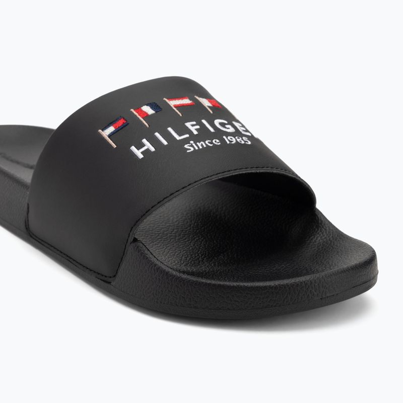Papuci pentru bărbați  Tommy Hilfiger Flags Pool Slide black 7
