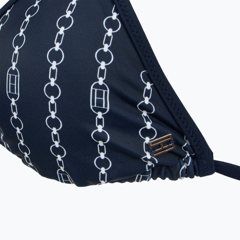 Partea de sus a costumului de baie Tommy Hilfiger Triangle Rp Print flag chain dark night navy 3