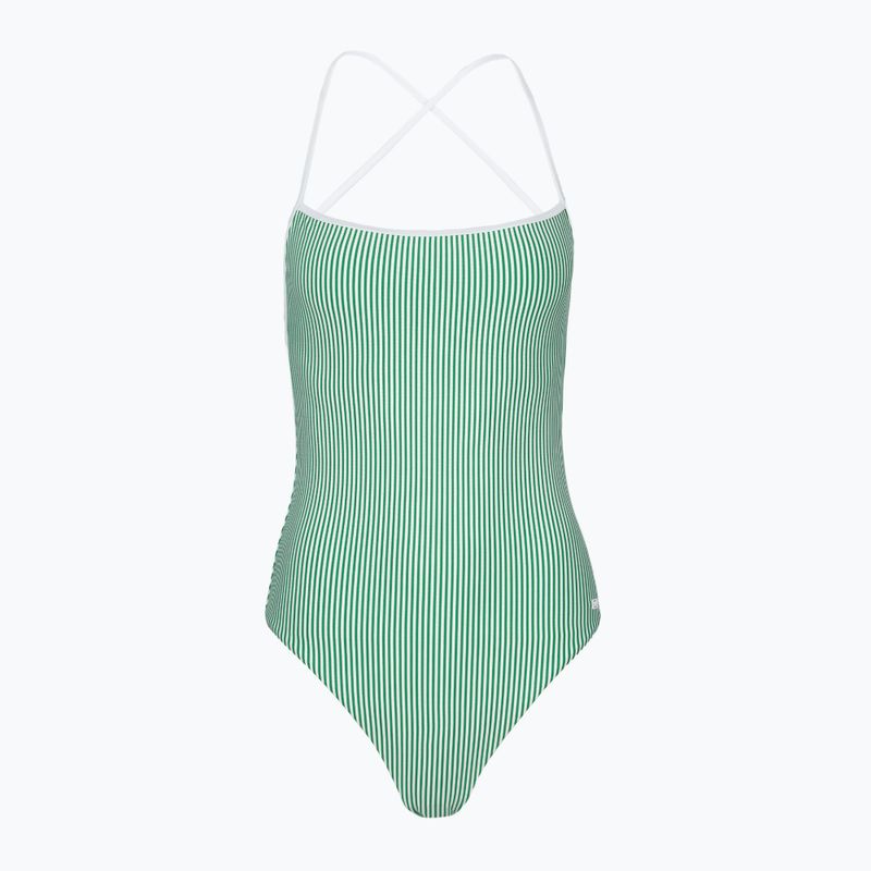 Costum de baie dintr-o piesă pentru femei Tommy Hilfiger Straight One Piece seersucker radiant green/white