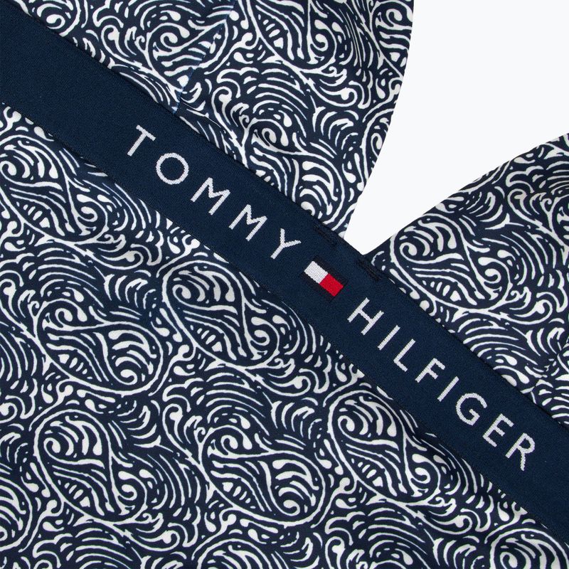 Costum de baie dintr-o bucată pentru femei Tommy Hilfiger Halter One Piece Rp Print illustrated wave dark night navy 3