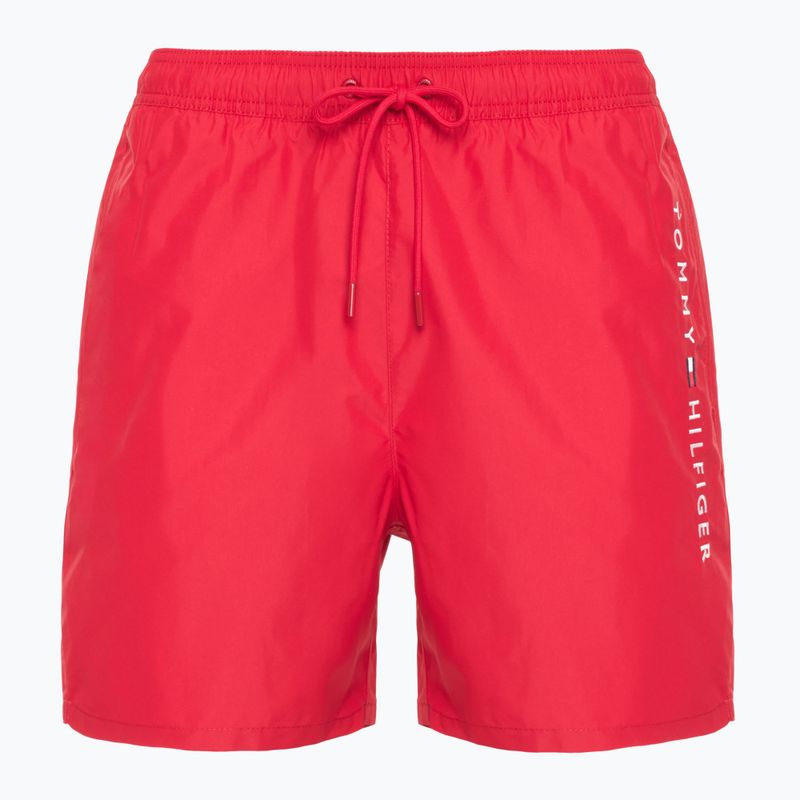 Șorturi de înot pentru bărbați Tommy Hilfiger Medium Drawstring medium red