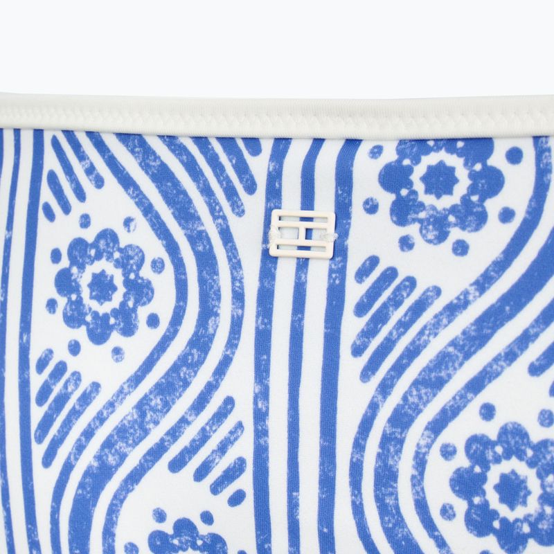 Partea de jos a costumului de baie Tommy Hilfiger Cheeky String Side Tie Print floral stripe blue spell 3