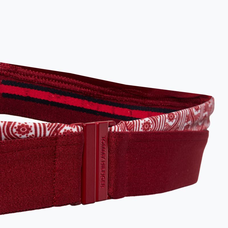 Partea de sus a costumului de baie Tommy Hilfiger Halter Rp Print floral stripe regatta red 4