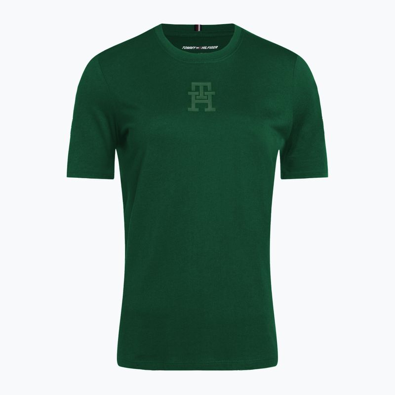 Tommy Hilfiger cămașă de antrenament pentru femei Regular Th Monogramă verde 5
