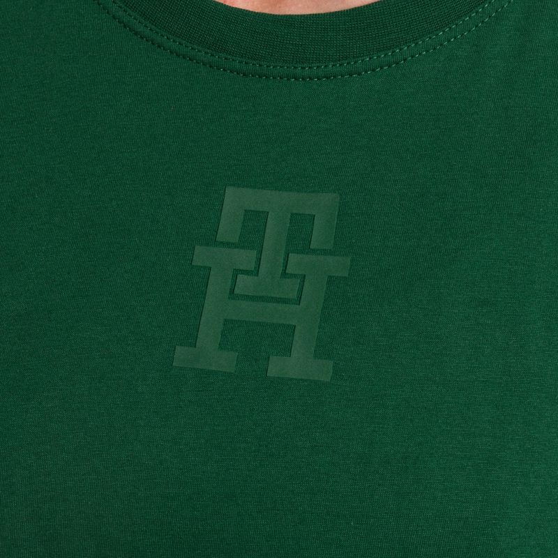 Tommy Hilfiger cămașă de antrenament pentru femei Regular Th Monogramă verde 4