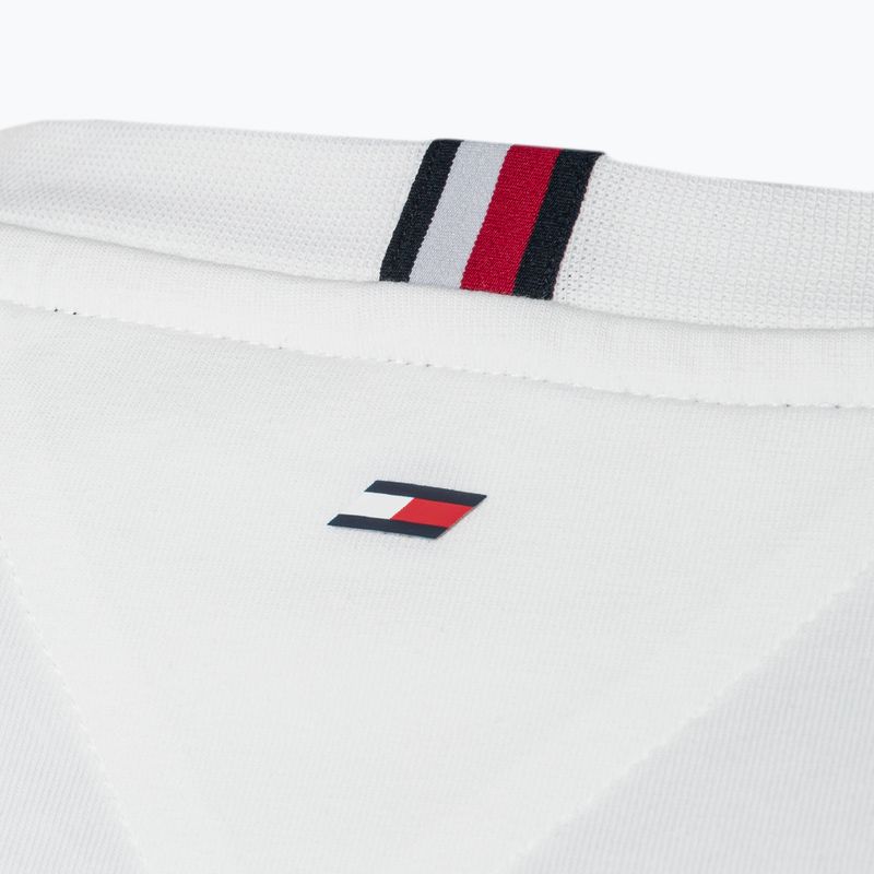 Tommy Hilfiger Colorblocked Colorblocked Mix Media S/S cămașă de antrenament pentru bărbați alb 8