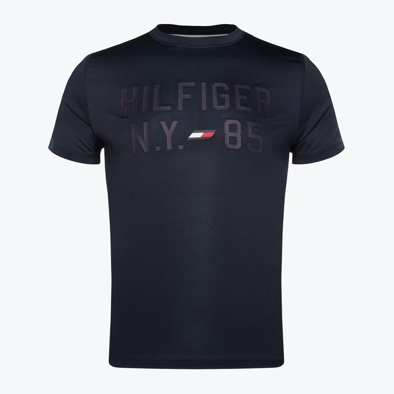 Tricou de antrenament Tommy Hilfiger Graphic albastru pentru bărbați 5