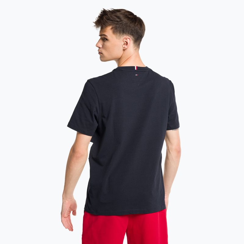 Tommy Hilfiger cămașă de antrenament pentru bărbați Colorblocked Mix Media S/S albastru 3