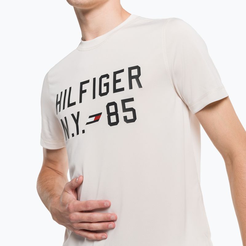 Tricou Tommy Hilfiger Graphic Training pentru bărbați, bej 4