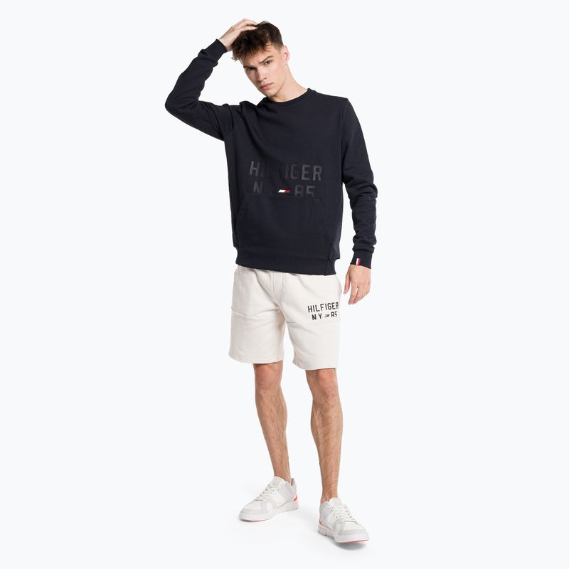 Tommy Hilfiger Graphic Crew blu bărbați bluză de trening pentru bărbați 2