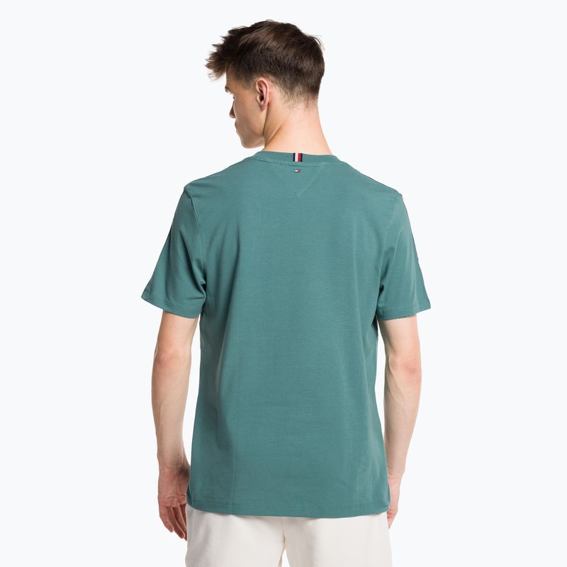 Tommy Hilfiger cămașă de antrenament pentru bărbați Textured Tape verde