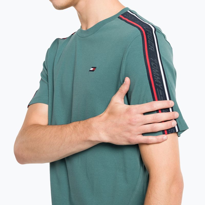 Tommy Hilfiger cămașă de antrenament pentru bărbați Textured Tape verde