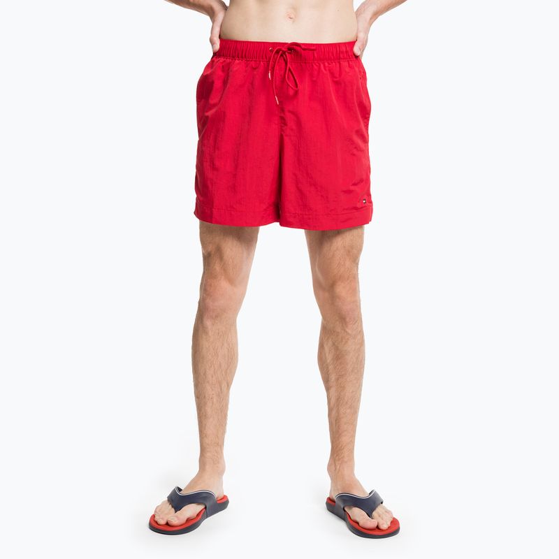 Pantaloni scurți de baie Tommy Hilfiger Medium cu cordon roșu pentru bărbați 5