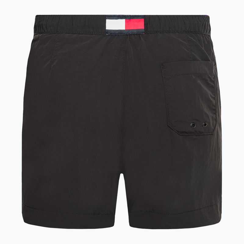 Pantaloni scurți de înot Tommy Hilfiger Medium cu cordon negru pentru bărbați 2