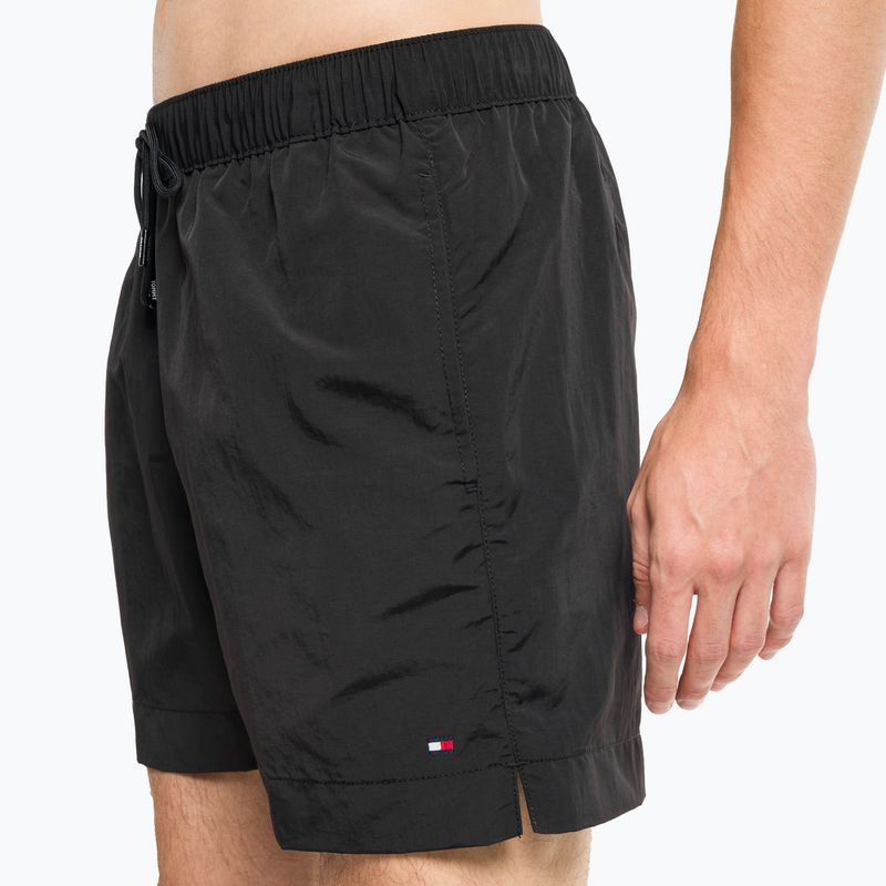 Pantaloni scurți de înot Tommy Hilfiger Medium cu cordon negru pentru bărbați 8