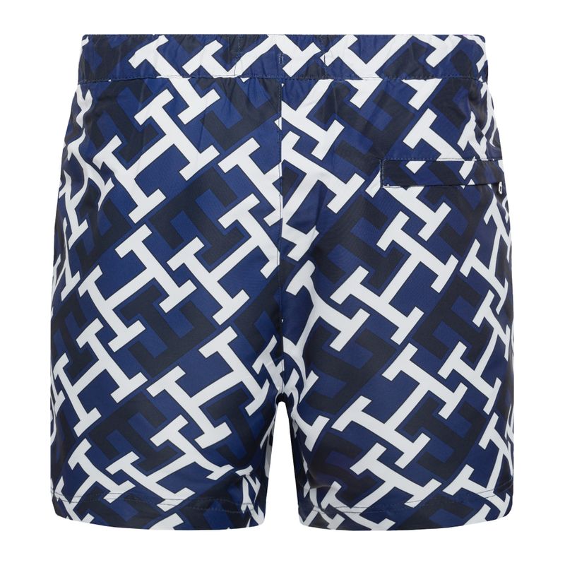 Pantaloni scurți de baie Tommy Hilfiger Sf Medium cu cordon imprimat pentru bărbați, albastru 2