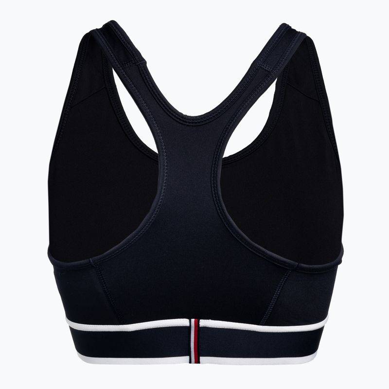 Tommy Hilfiger Mid Int Tape Racer Back sutien de fitness albastru 6