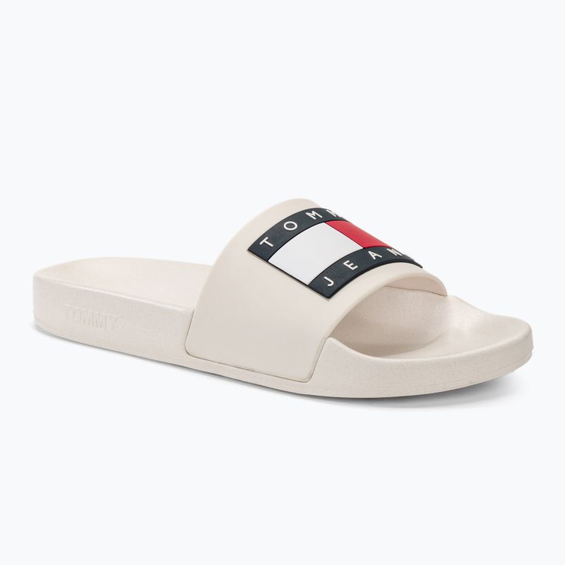 Șlapi pentru bărbați Tommy Jeans Pool Slide Ess ecru