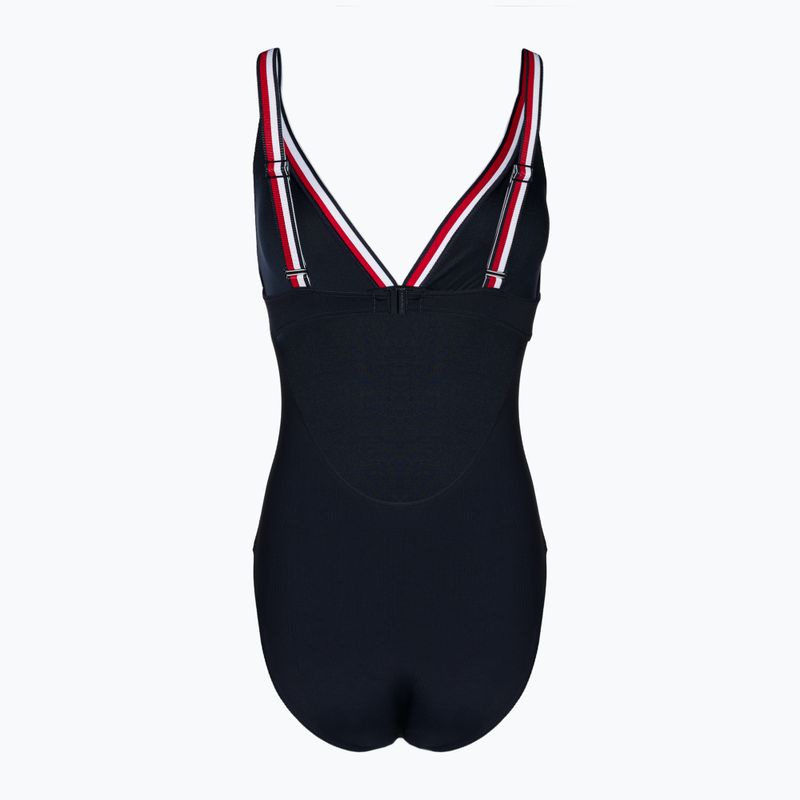 Costum de baie dintr-un element pentru femei Tommy Hilfiger Triangle One Piece Rp deser skye 2