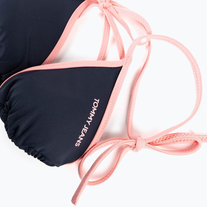 Partea de sus a costumului de baie Tommy Jeans Triangle RP dark night navy 3