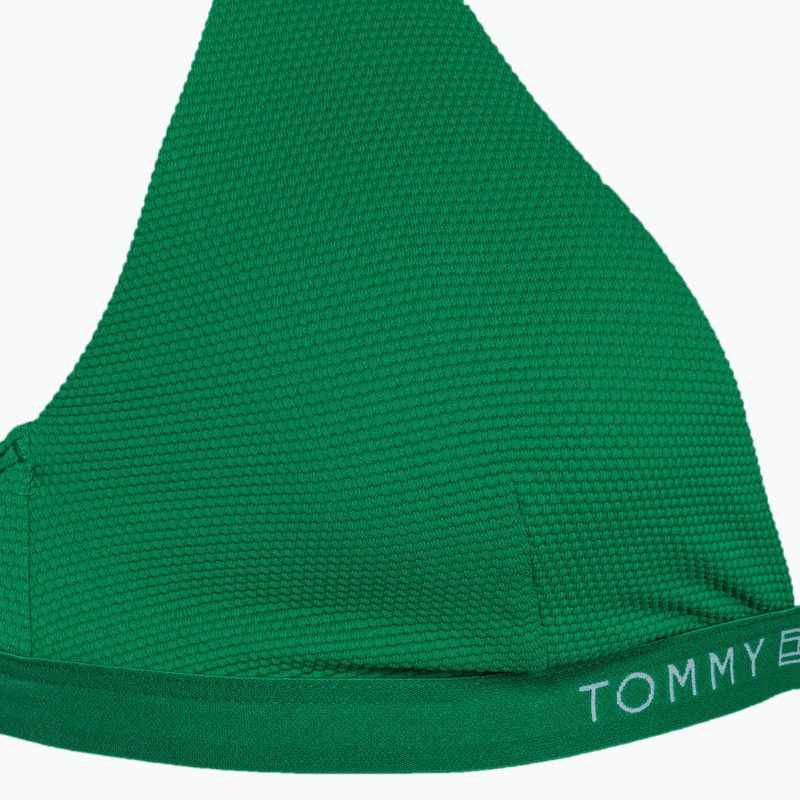 Partea de sus a costumului de baie Tommy Hilfiger Triangle Fixed Rp olympic green
