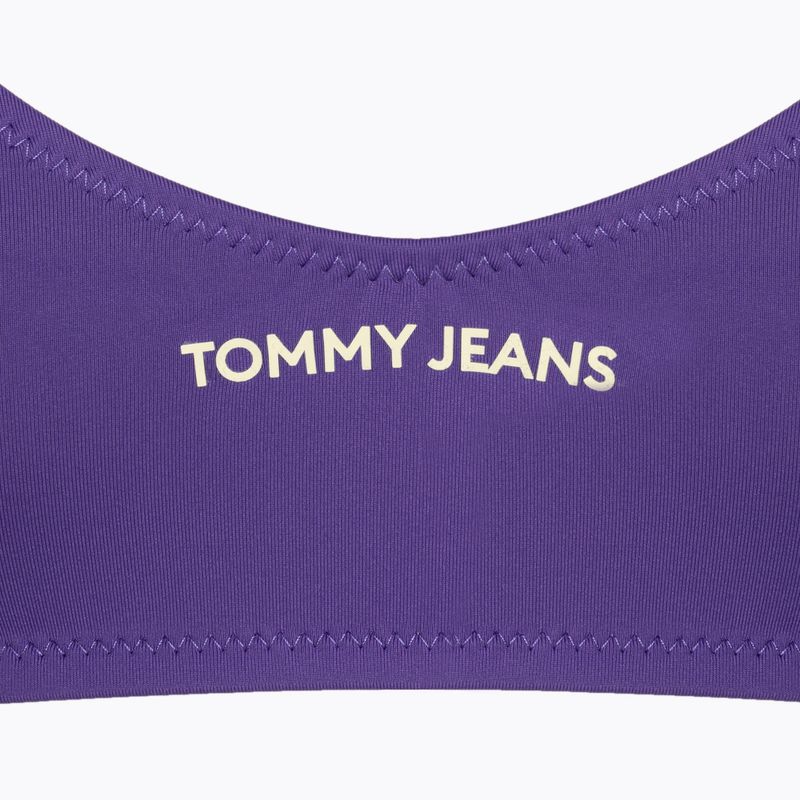 Partea de sus a costumului de baie Tommy Jeans Bralette quantum purple