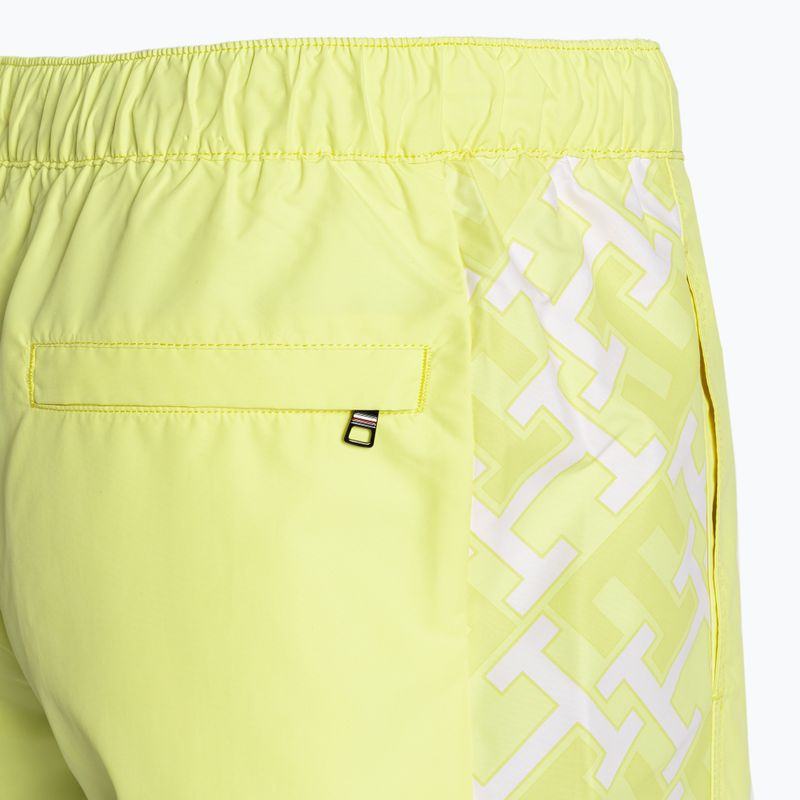 Pantaloni scurți de înot pentru bărbați Tommy Hilfiger SF Medium Drawstring Print reactive monogram yellow tulip 3