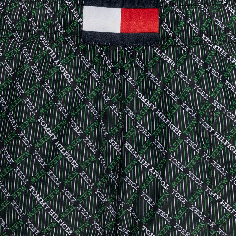 Pantaloni scurți de înot pentru bărbați Tommy Hilfiger Medium Drawstring Print new york geo green 4