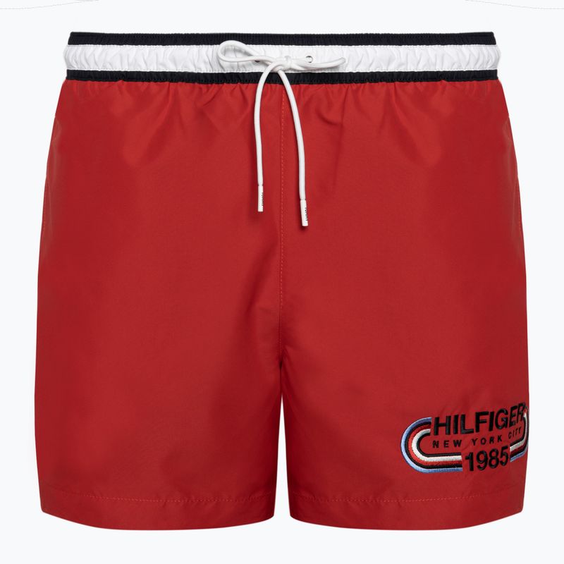 Pantaloni scurți de înot pentru bărbați Tommy Hilfiger Medium Drawstring primary red