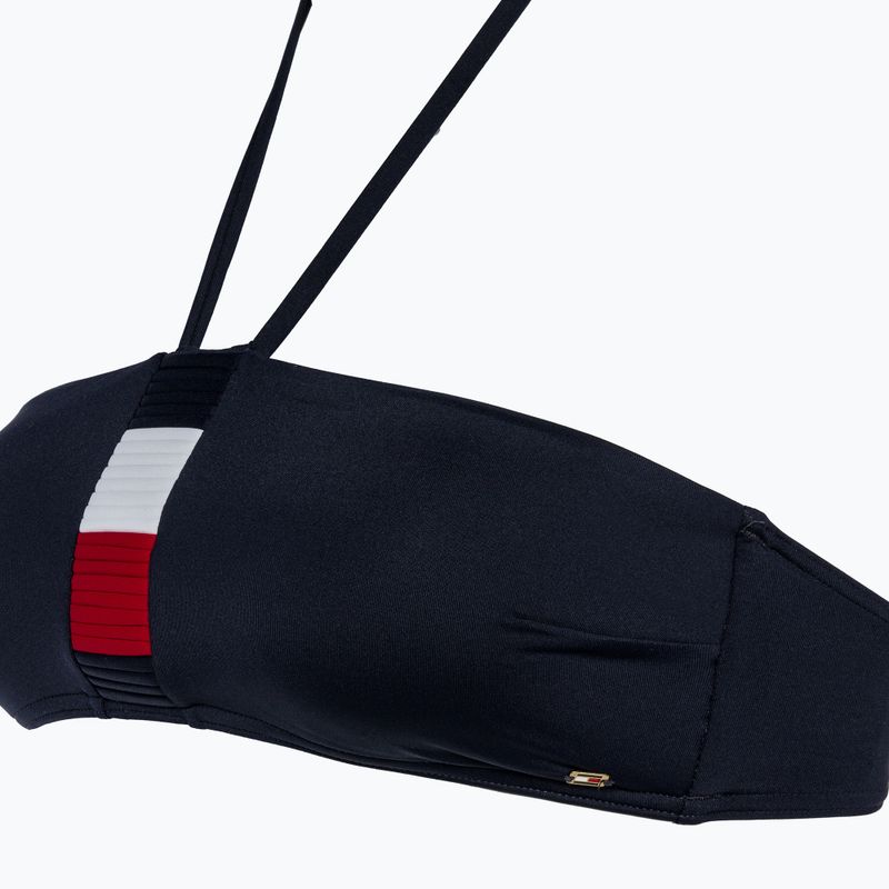 Partea de sus a costumului de baie Tommy Hilfiger Bandeau desert sky 3