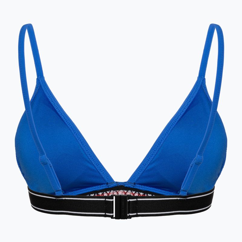 Partea de sus a costumului de baie Tommy Jeans Triangle RP persian blue 2