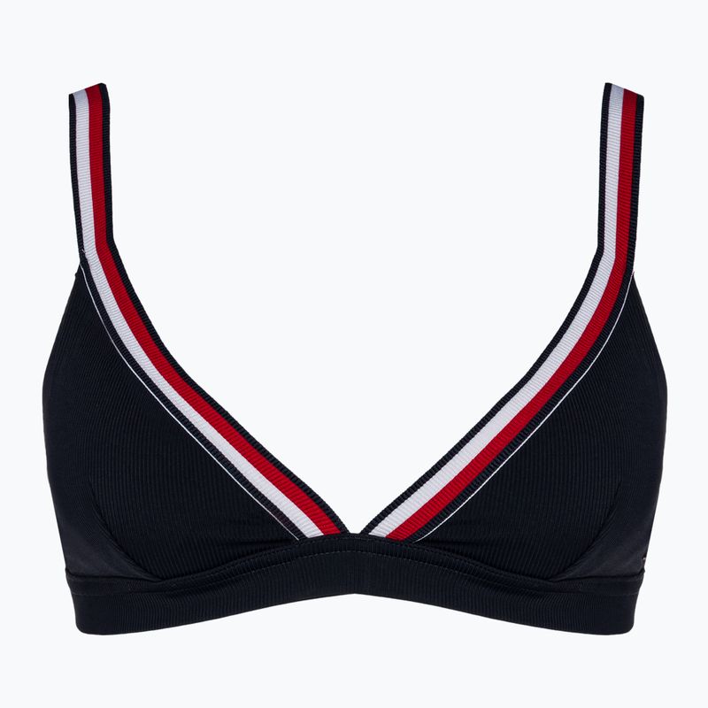 Partea de sus a costumului de baie Tommy Hilfiger Triangle Rp desert sky